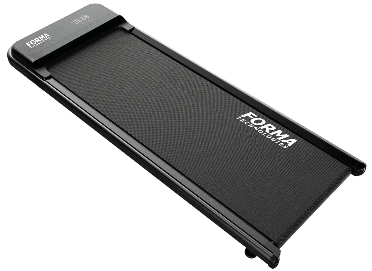 Forma Walking Pad 1.0 — low-profile black walking pad with front console